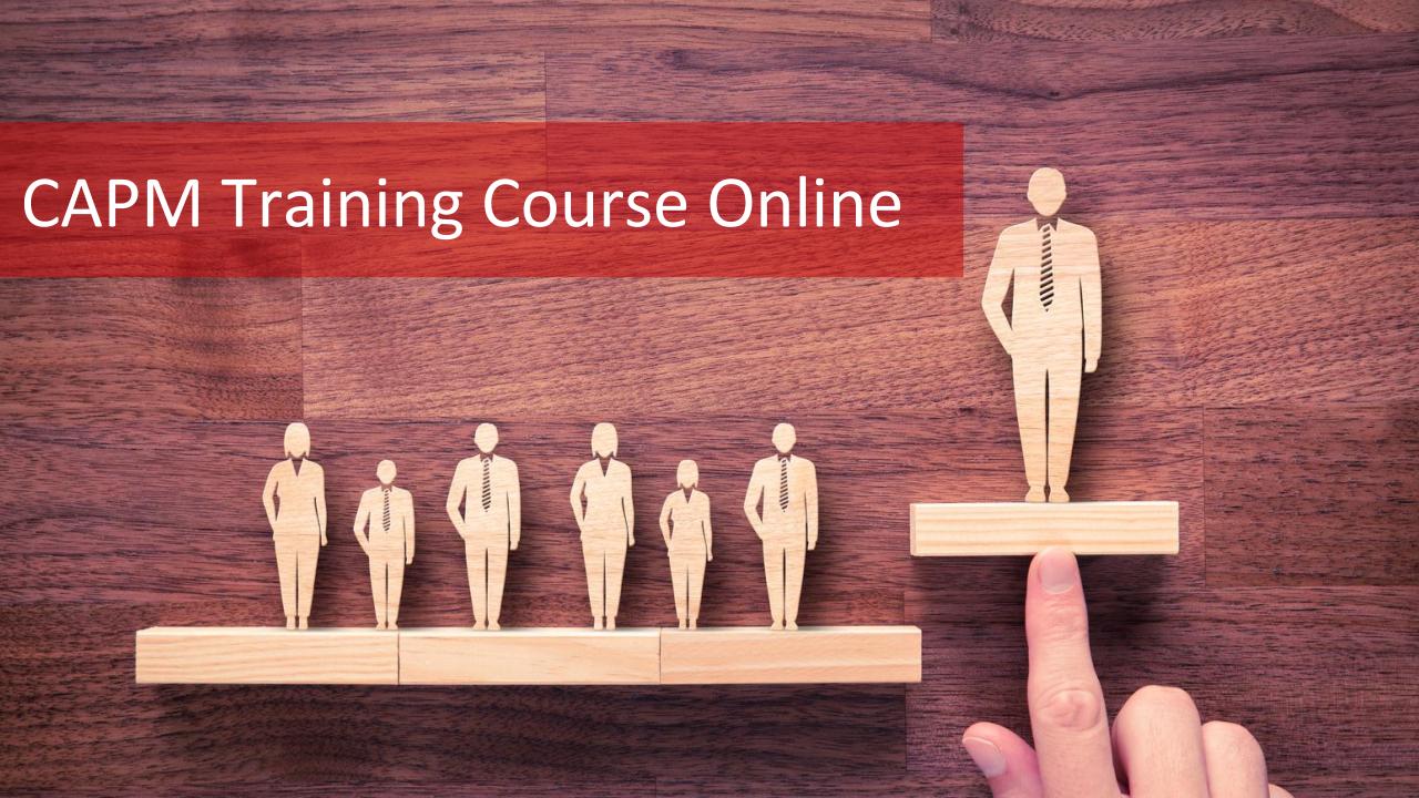 CAPM Training Course Online