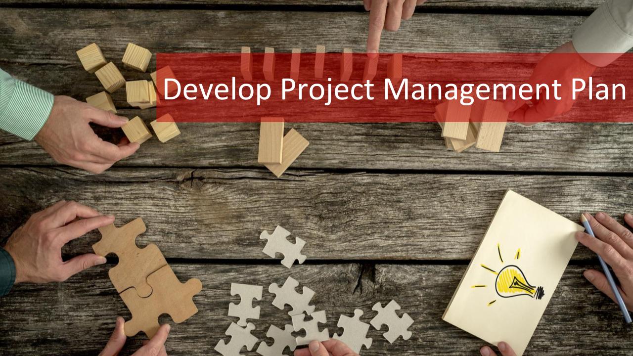 Develop Project Management Plan