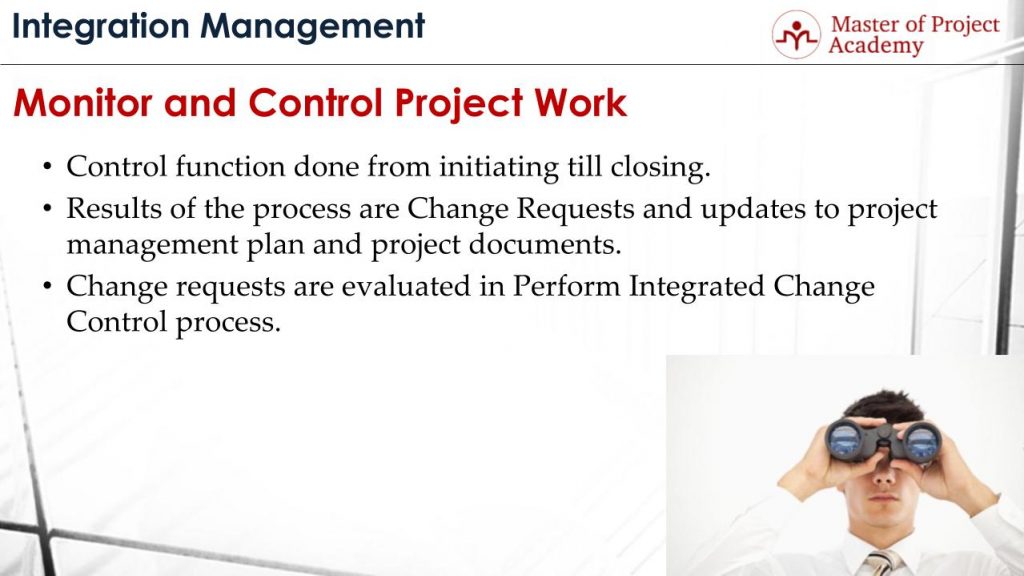 Monitor and Control Project Work Process