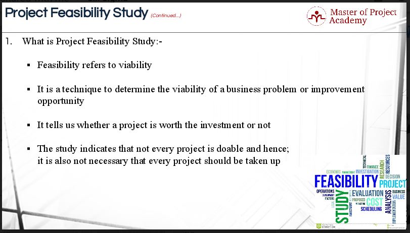 5 areas of a project feasibility study in six sigma how to write news report headline work performance