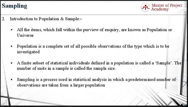 sample in statistics