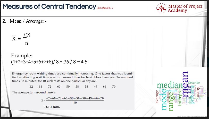 Measure Of Central Tendency Example