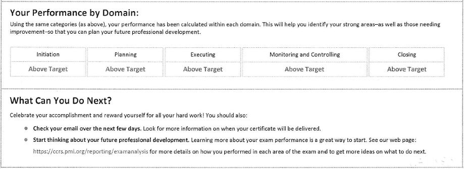 pmp exam pass rate